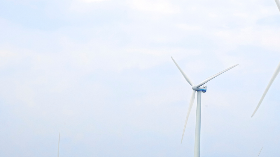 windmills with blue sky background