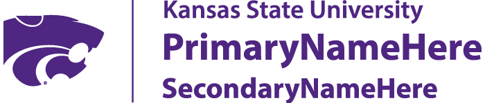 Kansas State University powercat double unit signature