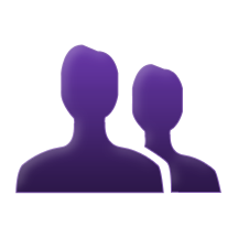 icon of two people standing together
