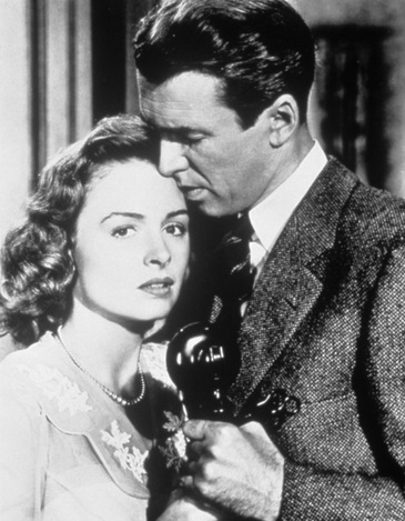 Donna Reed and James Stewart from It's a Wonderful Life