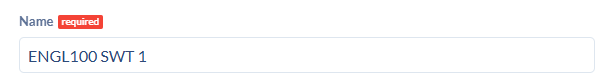 Screenshot of the Statewide Transfer SLO Name - ENGL100 SWT 1 Screenshot of the Statewide Transfer SLO Name - ENGL100 SWT 1