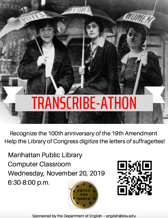 Transcribe-athon flyer