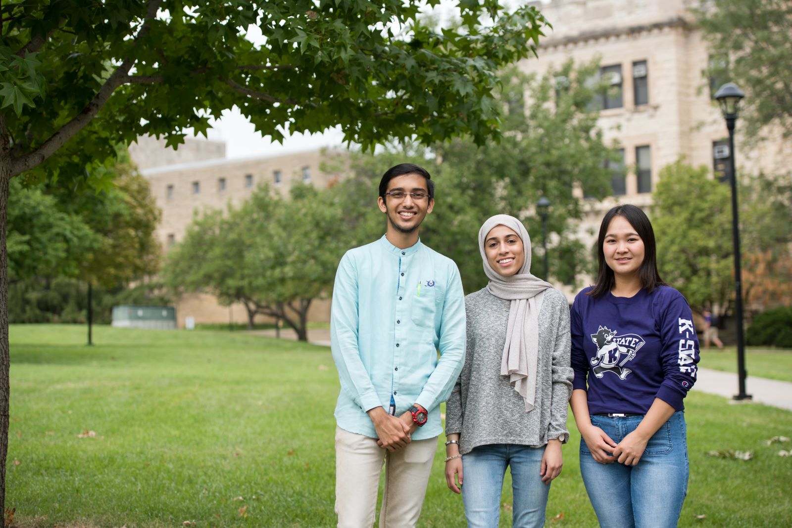 Students on campus