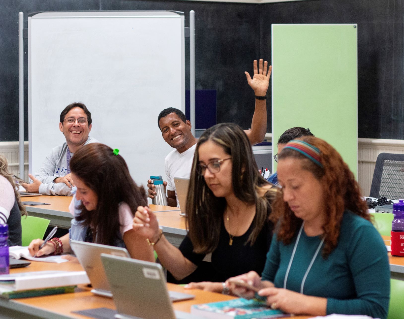 Students studying in the ITC