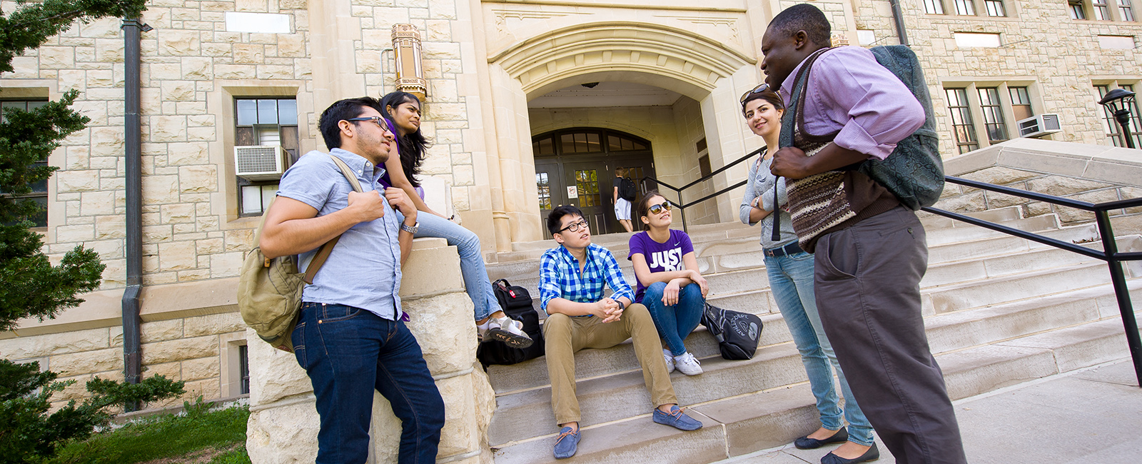 Students on campus