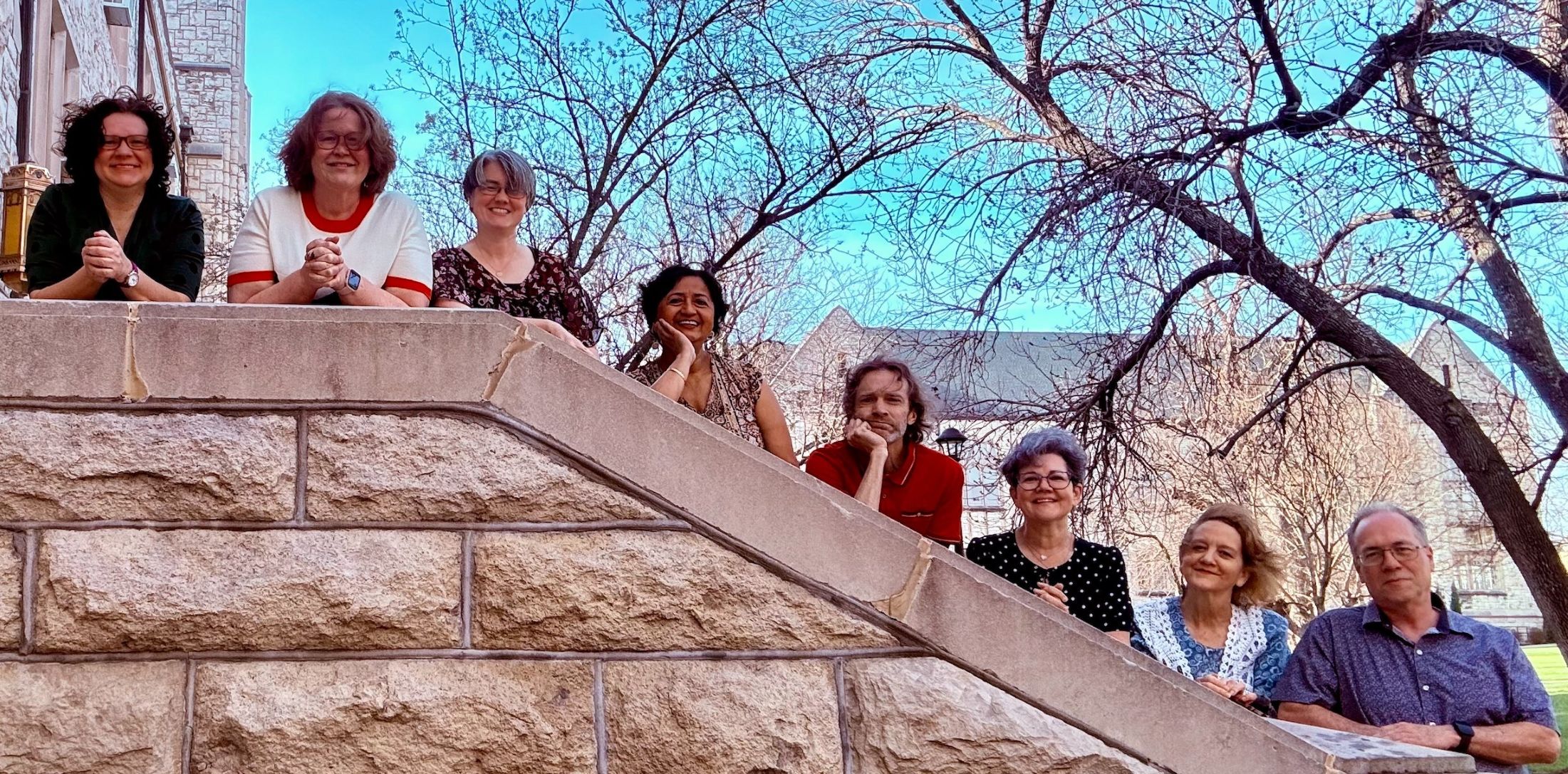 ELP Staff on stairs