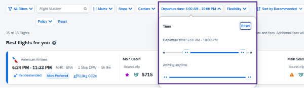 timeline for adjusting departures