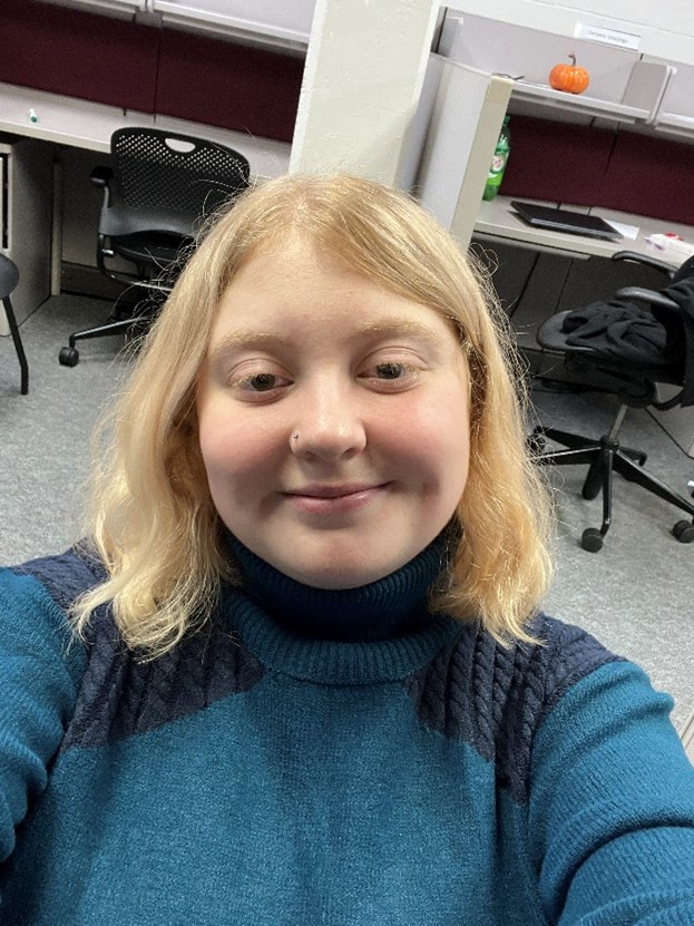 A person's face