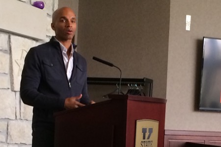 Kadir Nelson speaks at the ChaLC Conference, April 2014