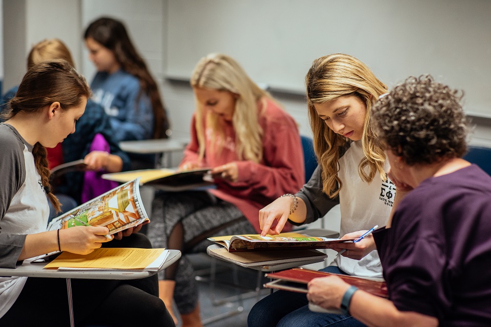 students in classroom