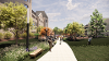 Artist rendering of the Coffman Commons Patio.