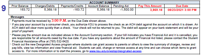 sample bill 3