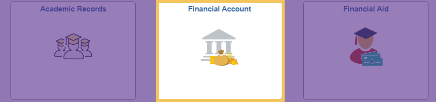 Financial Account tile