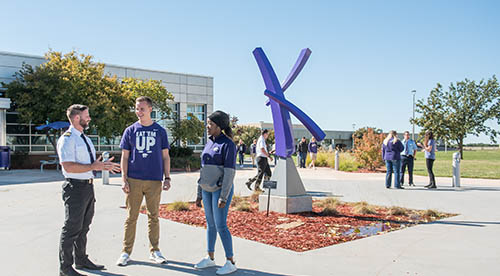 Students at Polytechnic campus in Salina