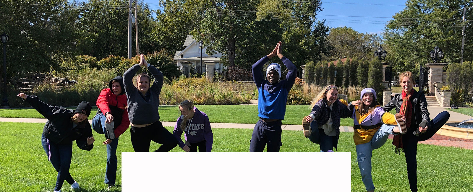 Students on Campus posing