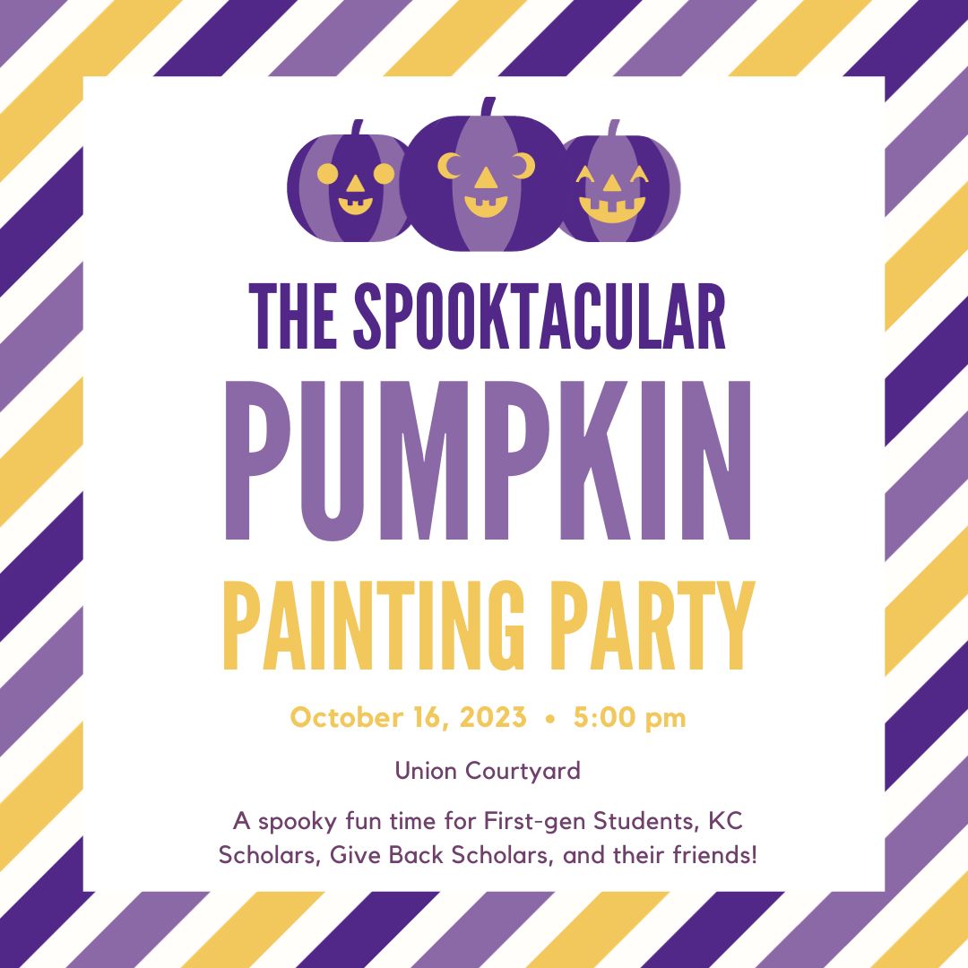 Flyer for previous pumpkin painting party.