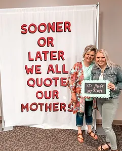 A mother and daughter enjoying activities