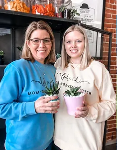 A mother and daughter enjoying time together