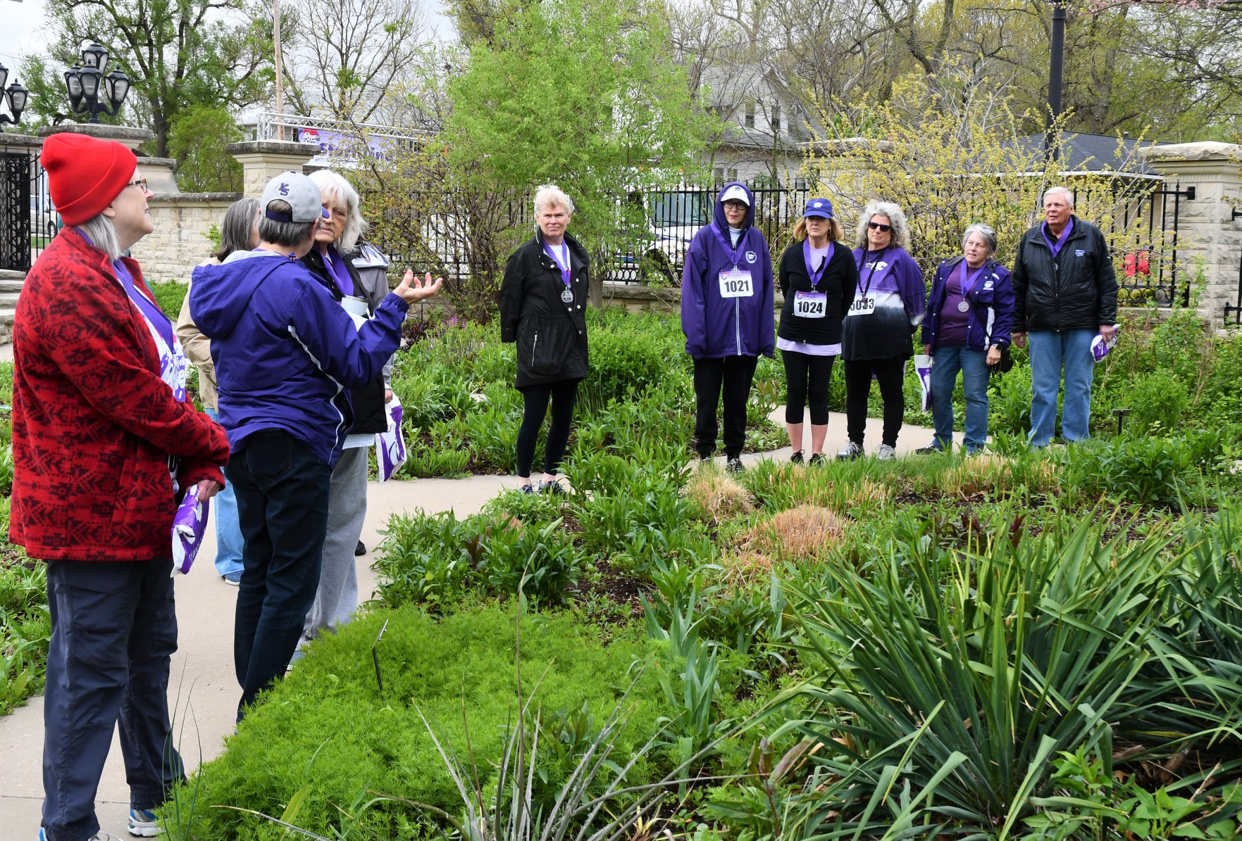 walkers touring the Gardens