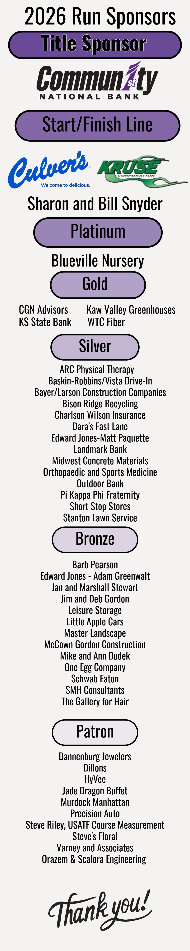 list of 2026 run for the roses sponsors