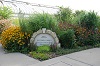 butterfly garden with sign