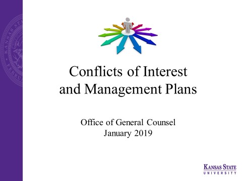 Conflicts of Interest and Management Plans