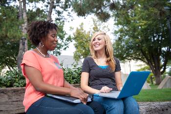 graduate students talking