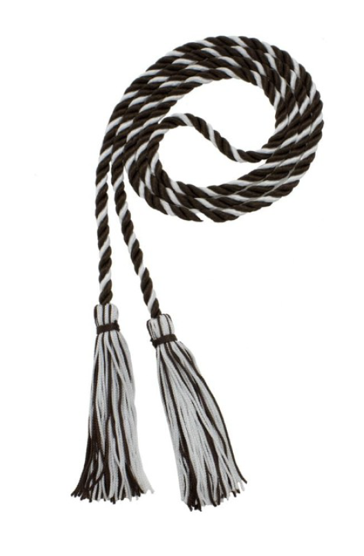 black and white tassels
