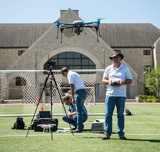 deon flying his drone