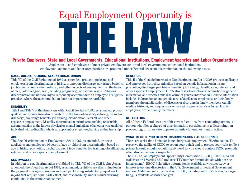 EEO Is the Law