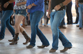 people line dancing