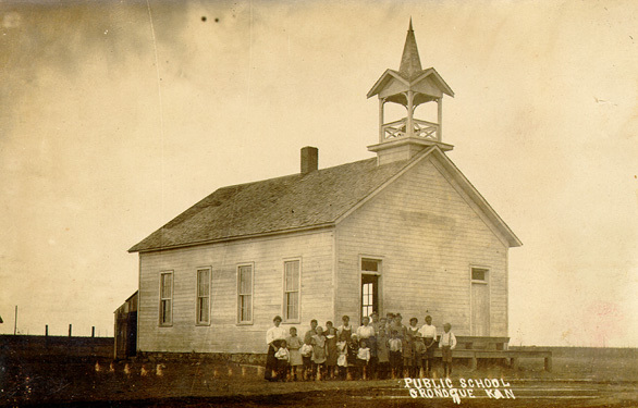 Oronoque, KS, Public School ca1917