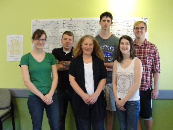 2015 Chapman Center Summer Interns, Graduate Research Assistant, and Dr. Bonnie Lynn-Sherow Chapman Center for Rural Studies Summer Interns