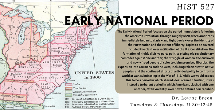 HIST 527 Early National Period SP23