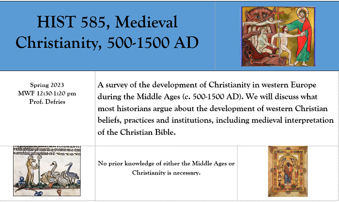 HIST 585 - Med Christianity