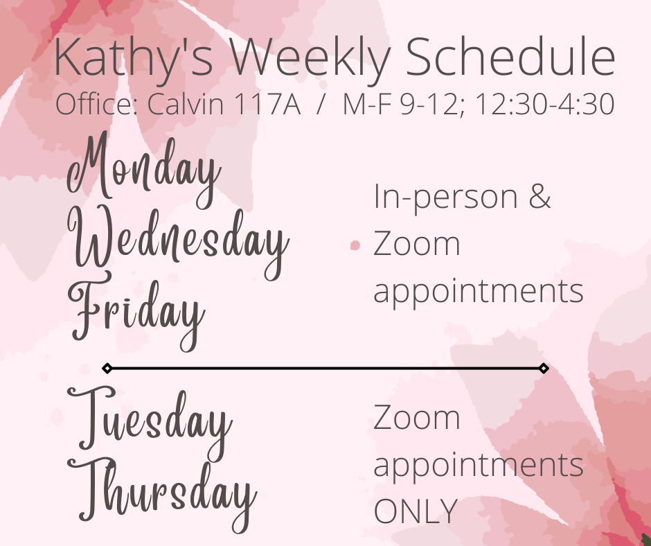 Kathy Schedule