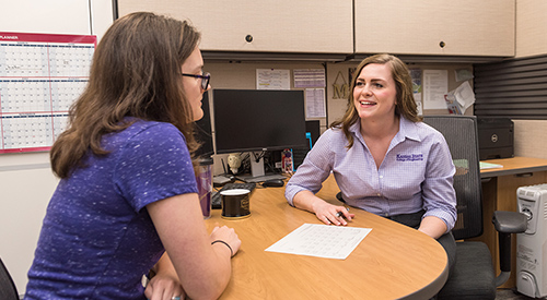 Student and K-State advisor