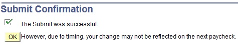 Submit Confirmation for Tax Changes