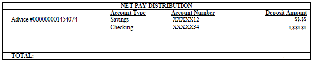 leave balances and net pay