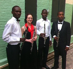 Oboists of the Ste. Trinité Philharmonic Orchestra with Nora Lewis