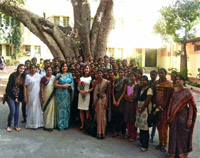 Faculty and Students at K.Gandhi College of Women