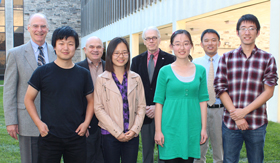 Pre-veterinary medicine students attending Kansas State University through a new agreement with the Chinese Scholarship Council.