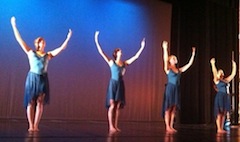 Dancers in rehearsal at Kansas Dance Festival