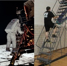 Example of a NASA field test compared to an actual EVA