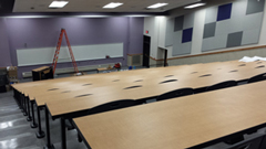 Bluemont Hall 101 technology classroom has been getting a complete facelift in summer 2013