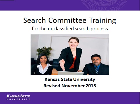 Online search committee training available