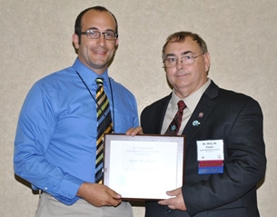 Entomologist Brian McCornack on left and Billy Fuller, North Central Branch president on right