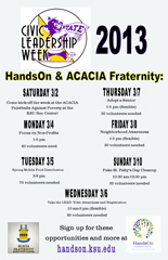 Flyer for Civic Leadership Week