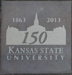 K-State Alumni Center pavers will accommodate three lines of text as well as many symbols and logos.
