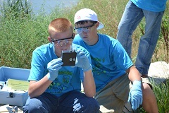 Water quality testing with Joan Leavens of the Urban Water Institute